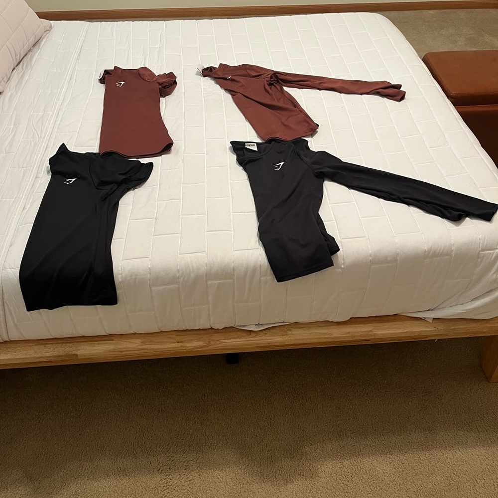 GymShark 4 workout shirts.